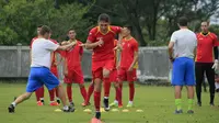 Timnas Kyrgyzstan jalani latihan di Aceh jelang  Aceh World Solidarity Cup 2017. (Bola.com/Eko Deni Syahputra)