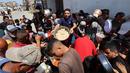 Badan Bantuan Perserikatan Bangsa Bangsa (PBB) untuk Pengungsi Palestina di Kawasan Timur Tengah (UNRWA), Minggu (27/4/2025), mengatakan bahwa persediaan tepung di Gaza telah menipis. (Eyad BABA/AFP)