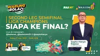 Yuk, ikutan Warung Bola edisi Spesial Hari Ulang Tahun ke-8 Bola.com, Sewindu Bikin Rindu, malam ini, mulai pukul 19.00 WIB. Ada hadiah Rp 1 juta bagi dua pemenang.