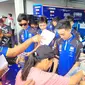 Arai Agaska Diserbu Fans saat Pit Lane Walk (Liputan6.com/Hans Bahanan)