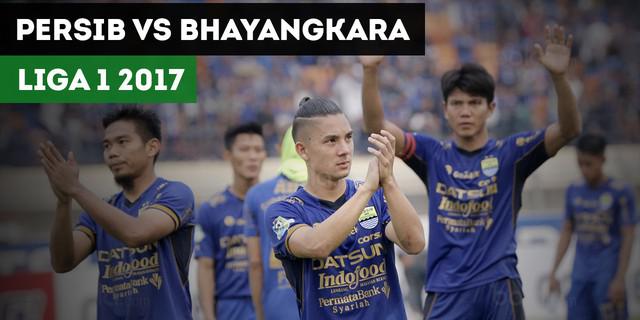 VIDEO: Highlights Liga 1 2017, Persib Bandung Vs Bhayangkara 1-1