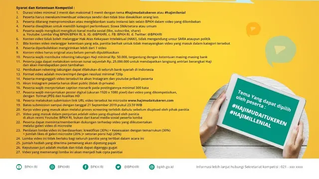 Berhadiah Umroh, Yuk Ikuti Kompetisi Video Berhaji Selagi Muda