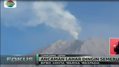 Badan Penanggulangan Bencana Daerah Lumajang mengimbau warga yang berada di sekitarnya untuk meningkatkan kewaspadaan.
