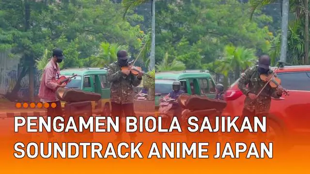 VIDEO: Sajikan Soundtrack Anime Japan, Pengamen Biola Ini Dapatkan Pujian Netizen