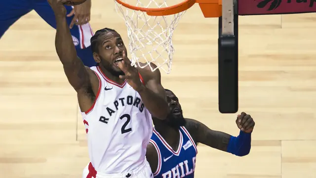 Toronto Raptors merebut gim pertama semifinal WIlayah Timur NBA melawan Sixers.