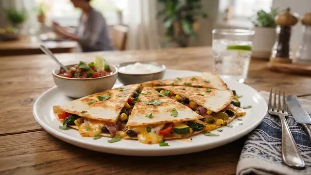 Quesadilla Isi Keju dan Sayuran
