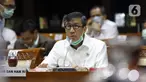 Menteri Hukum dan HAM Yasonna Laoly menyampaikan penjelasan kepada Komisi III DPR saat rapat kerja di Kompleks Parlemen, Jakarta, Senin (22/6/2020). Rapat membahas evaluasi pelaksanaan reformasi birokrasi dan pola manajemen pegawai di lingkungan Kementerian Hukum dan HAM. (Liputan6.com/Johan Tallo)