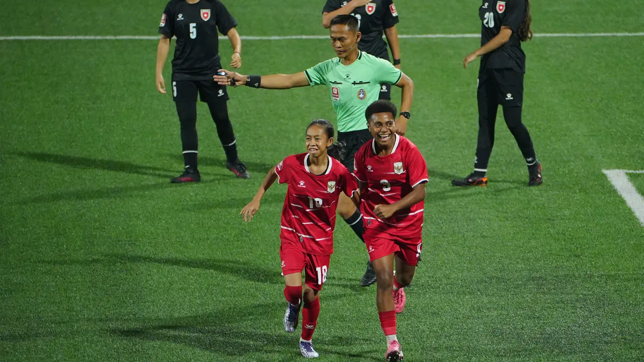 Selebrasi pemain Indonesia saat menang 3-0 melawan Yordania di semifinal Srikandi Merdeka Cup 2026