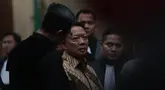 Mantan Jampidsus Kejaksaan Agung Febrie Adriansyah menjalani sidang perdana kasus dugaan korupsi dan TPPU di Pengadilan Tipikor Jakarta Pusat, Rabu (7/10/2026). Jaksa mengungkap dugaan penerimaan uang mencapai Rp346,7 miliar dan USD440.990.(KLY/Budy Santoso)