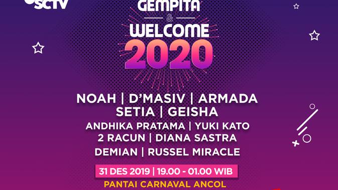 Live Streaming SCTV Gempita 2020 Konser Tahun Baru Bersama NOAH, dan Artis Lainnya - Liputan6.com