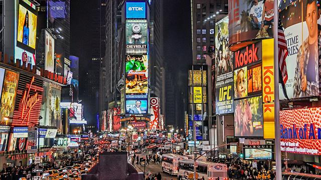Ilustrasi Times Square New York.