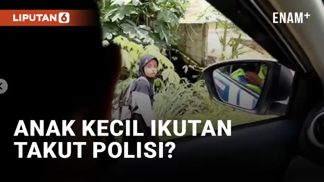 VIDEO: Takut? Anak Kecil Tegas Tolak Tawaran Tumpangan dari Polisi