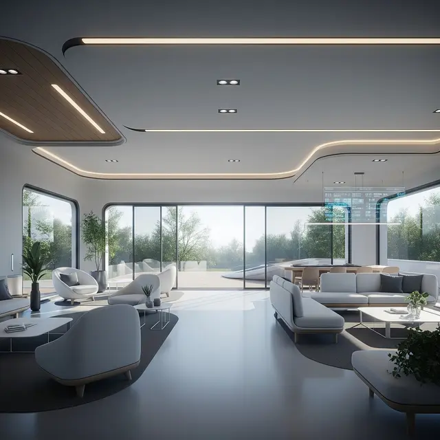 Rumah Sederhana dengan Interior Futuristik ala Tren 2025