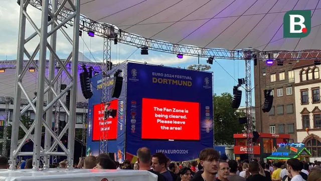 Fan Zone Friedensplatz, Dortmund, Spanyol vs Prancis, Euro 2024