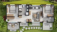 7 Model Rumah Minimalis di Desa 2 Kamar, Intip Desain Denahnya