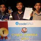  Tim Al Kahfi juarai kompetisi hacker nasional Cyber Jawara yang digelar bersamaan dengan konferensi internasional CodeBali di Legian Kuta Bali, 27-30 September 2016. Dok: ID-SIRTII