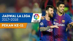Jadwal Liga Spanyol pekan ke-11 akan mempertemukan Barcelona vs Sevilla, Minggu (05/11/2017).