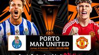 Siaran langsung Liga Europa 2024/25: Porto vs Manchester United Matchweek 2 di Vidio. (sum. doc. vidio.com)