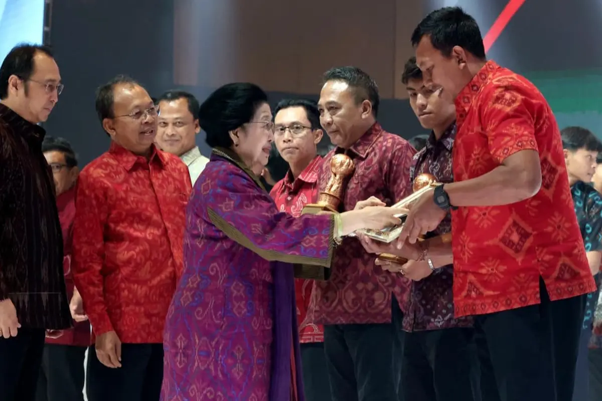 Ketua Umum DPP PDIP, Megawati Soekarnoputri, hadir memimpin jalannya acara Penutupan Bulan Bung Karno 2026 yang digelar di Bali Beach Convention Center, The Meru, Sanur.
