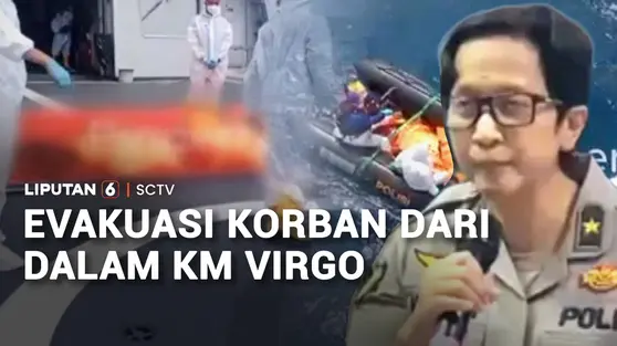 Evakuasi Korban dari dalam KM Virgo