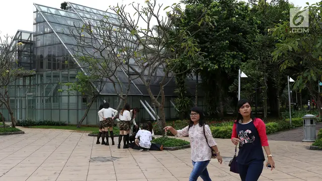 Libur Nasional, Taman Menteng Sepi Pengunjung saat Puasa