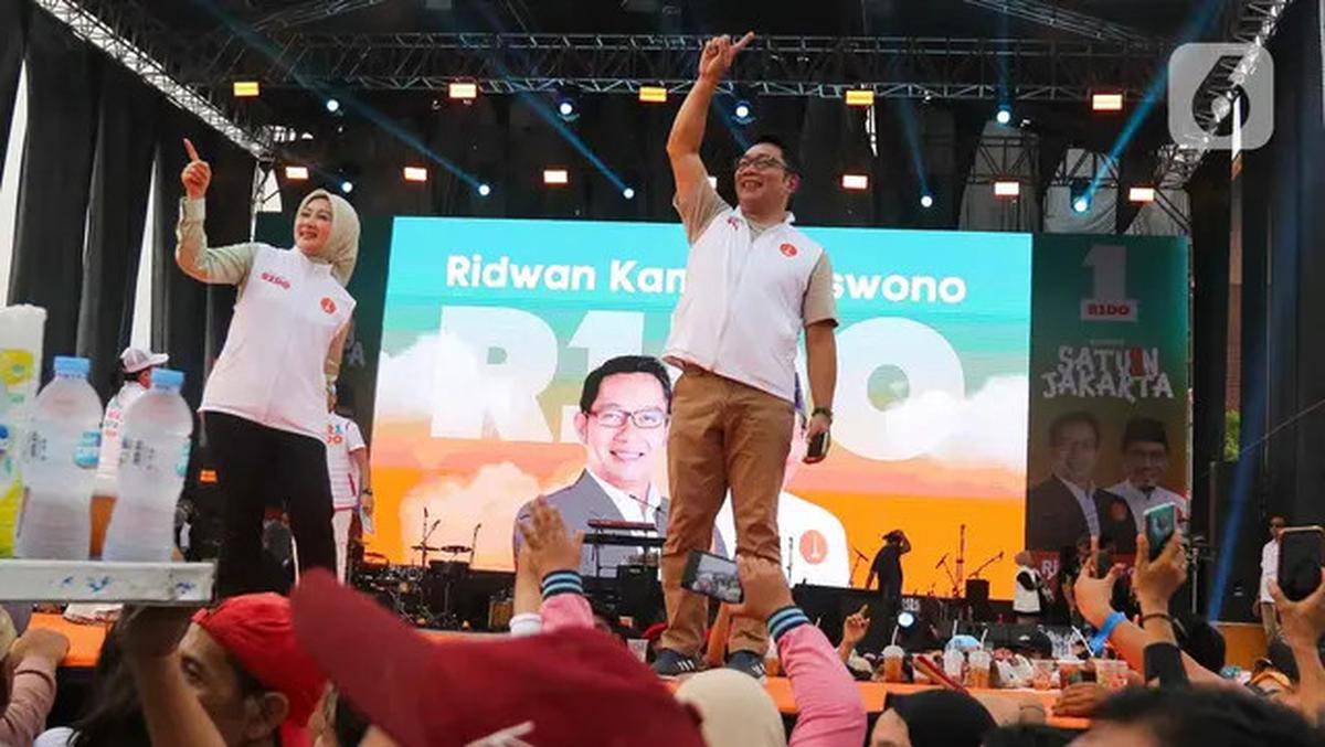 Tumbuhkan Semangat Kader, Pasangan RIDO Gelar Kampanye Akbar Satu1n Jakarta