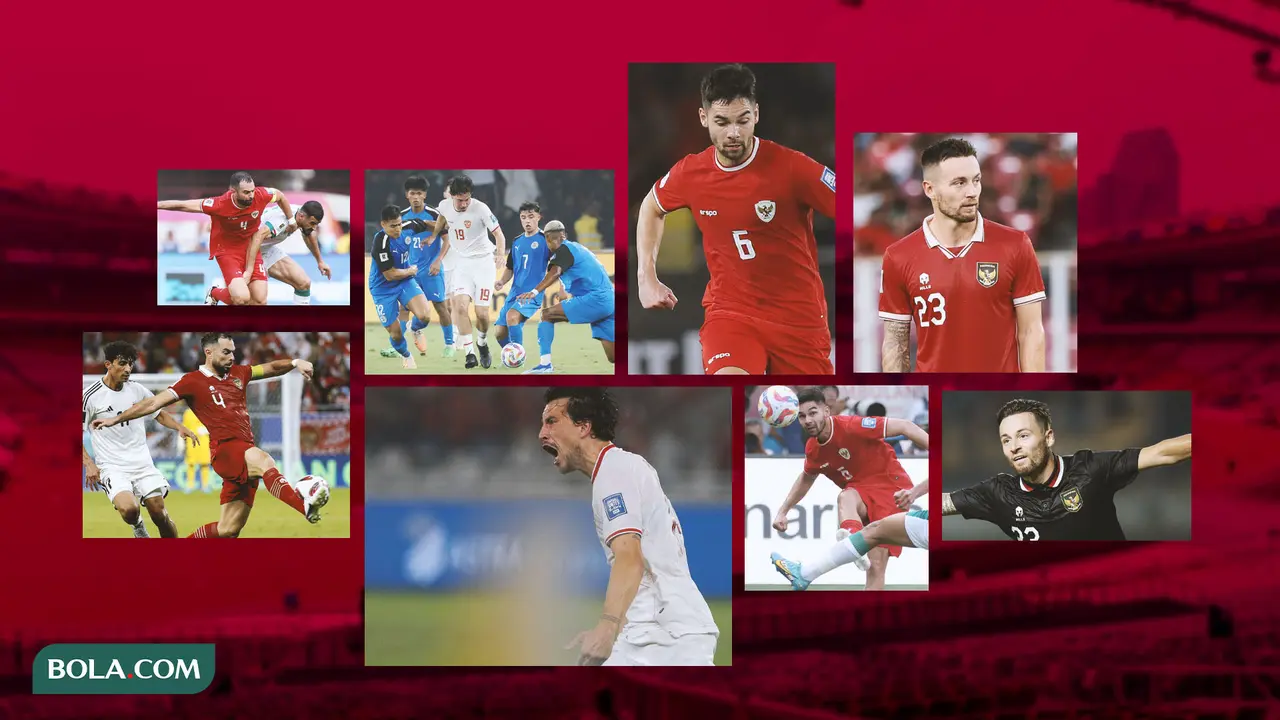 Kolase - Aksi Thom Haye, Sandy Walsh, Jordi Amat, Marc Klok di Timnas Indonesia