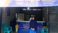 Yusrah Zaenong, agen BRILink di Palu, Sulawesi Tengah. Foto: Dok Pribadi