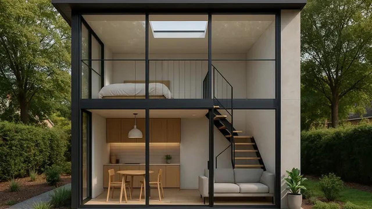 7 Model Rumah Kecil Mungil 46 Estetik dengan Mezzanine, Solusi Hunian Modern Hemat Lahan
