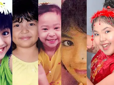 Keenam artis cilik ini tumbuh menjadi wanita yang cantik dan seksi. (Istimewa)
