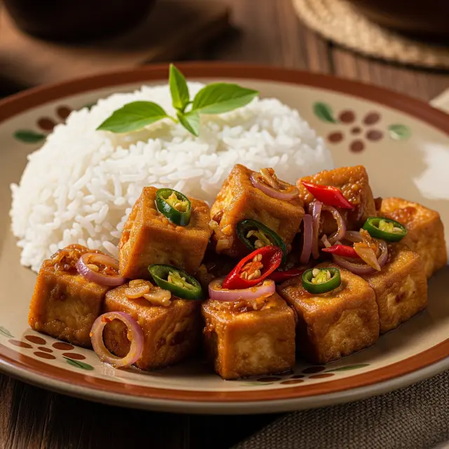 Resep Tumis Tahu Pedas Sederhana (Image by Gemini AI)