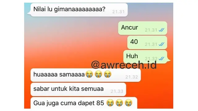 Chat Kocak ke Teman Sekelas Ini Sukses Bikin Mikir Keras