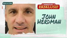 Pelatih Timnas Indonesia, John Herdman menjalani wawancara eksklusif dalam program Bola Break. (Bola.com/Bagaskara Lazuardi/Gemini)
