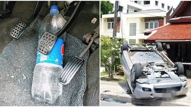 kecelakaan karena botol minum