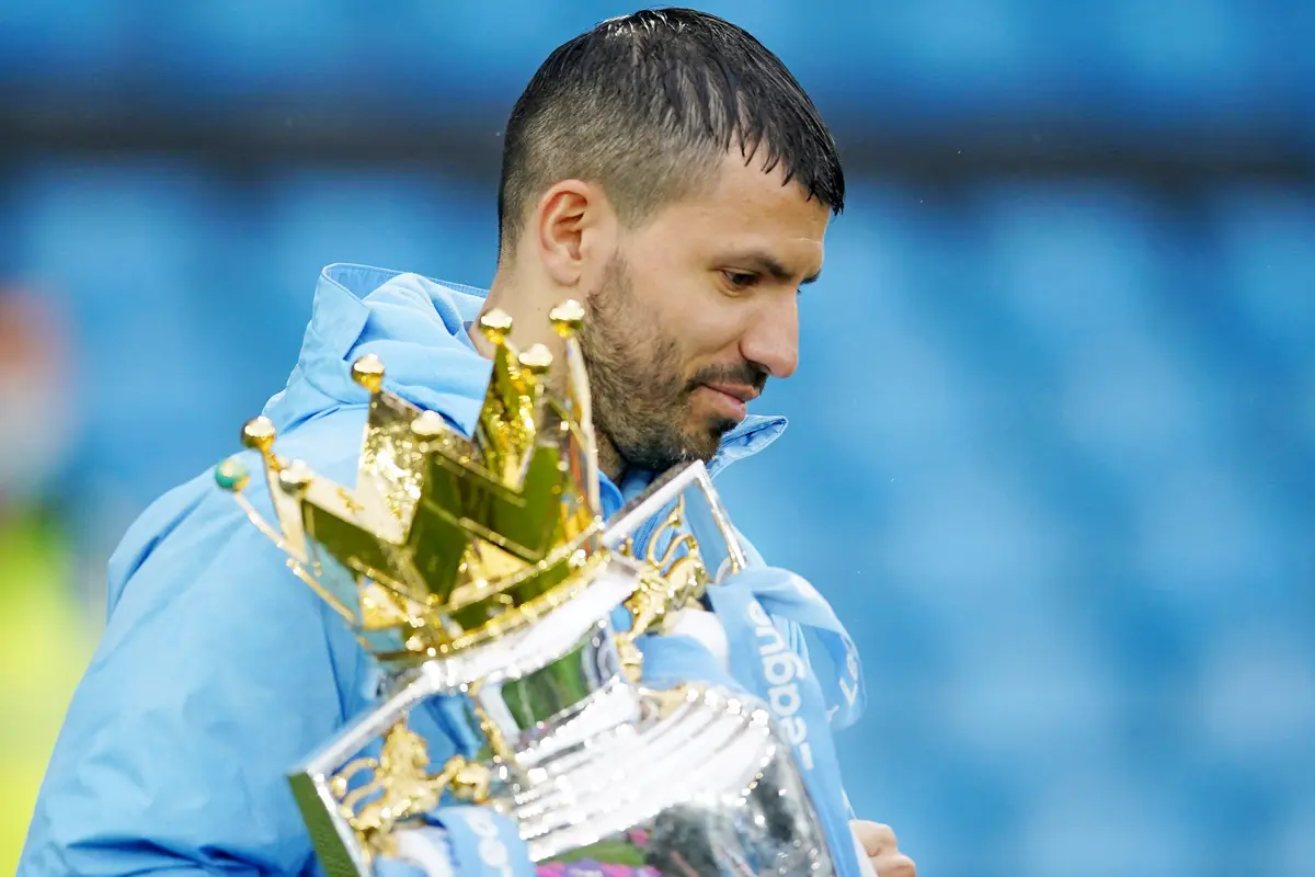 FOTO: Perpisahan Manis Sergio Aguero di Manchester City, Cetak Gol dan Juara Liga Inggris