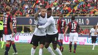 Inter Milan mengalahkan Bologna dengan skor 3-0. (Giorgio Benvenuti/ANSA via AP)