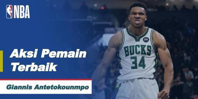 VIDEO: Deretan Aksi Giannis Antetokounmpo yang Tampil Menggila saat Milwaukee Bucks Kalahkan Indiana Pacers di NBA