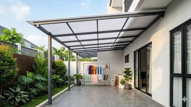 Kanopi Jemuran untuk Belakang Rumah