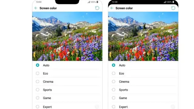 Pengaturan cahaya LG G7 ThinQ