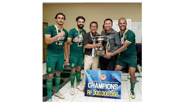 7 Potret Kemenangan Persebaya Surabaya di Piala Gubernur Jatim 2020