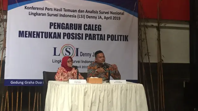 LSI Denny JA merilis hasil survei elektabilitas parpol pada Pileg 2019