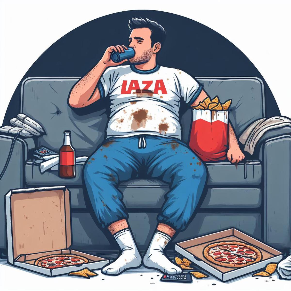 Ilustrasi Gaya Hidup Kurang Gerak