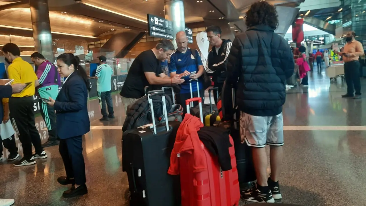 Keramaian Penonton Piala Dunia 2022 di Bandara Hamad