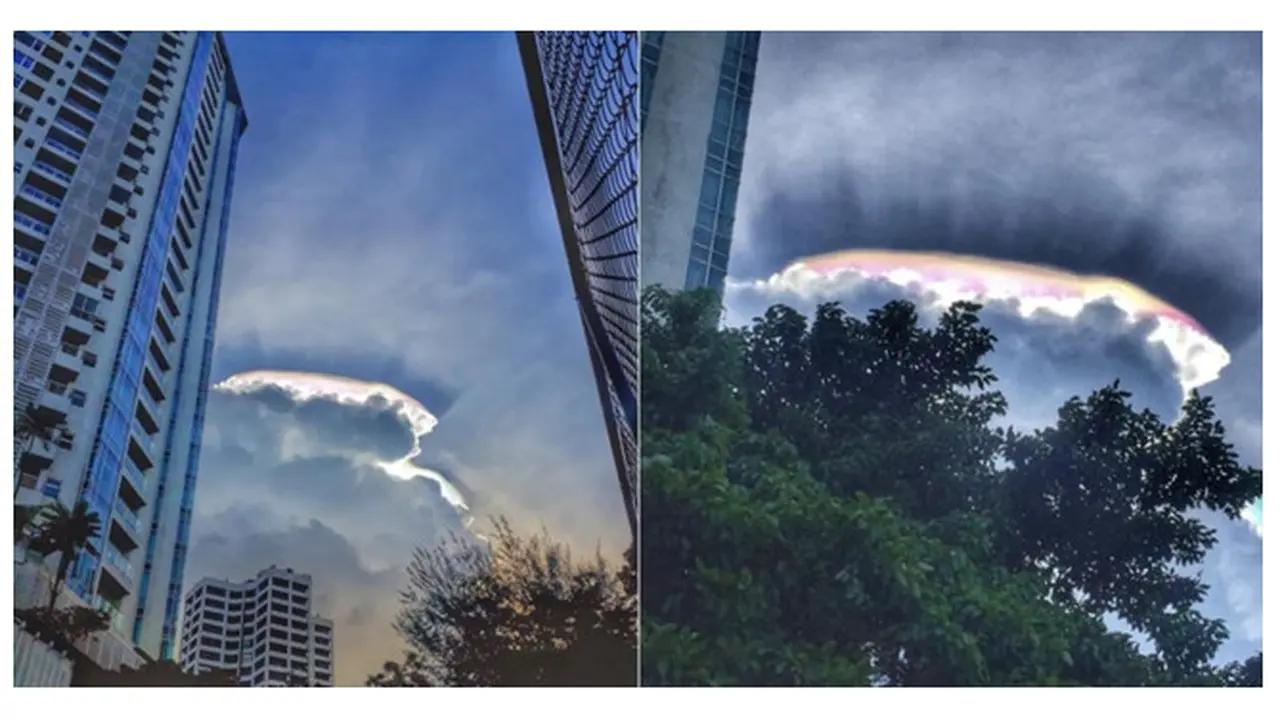 Menakjubkan, Fenomena Cuaca Langka Ini Perlihatkan Awan Bak Aurora
