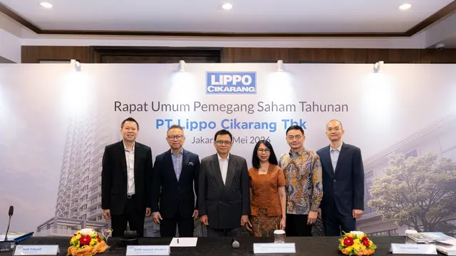Rapat Umum Pemegang Saham Tahunan (RUPST) PT Lippo Cikarang Tbk (LPCK) di Hotel Aryaduta Menteng, Jakarta. (Dok LPCK)