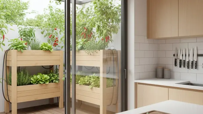 Taman sayur yang berlokasi di dekat dapur/Gemini AI