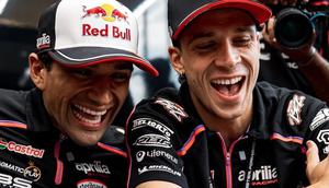 Duo Aprilia, Jorge Martin dan Marco Bezzecchi bakal bersaing jadi juara dunia MotoGP 2026. (Aprilia)