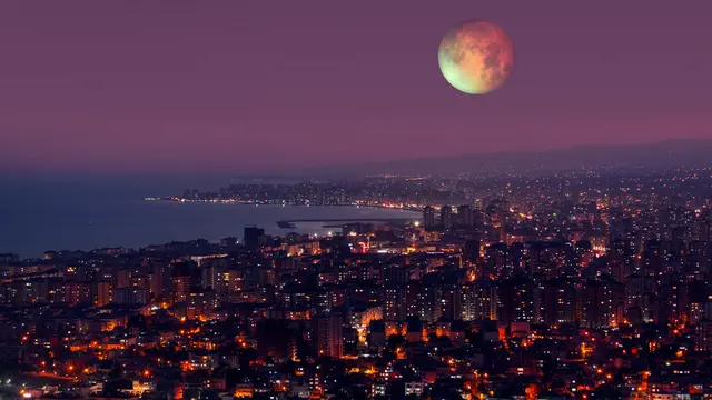 Ilustrasi gerhana bulan