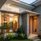 Inspirasi Dinding Batu Tempel untuk Rumah Kampung Modern/Gemini AI