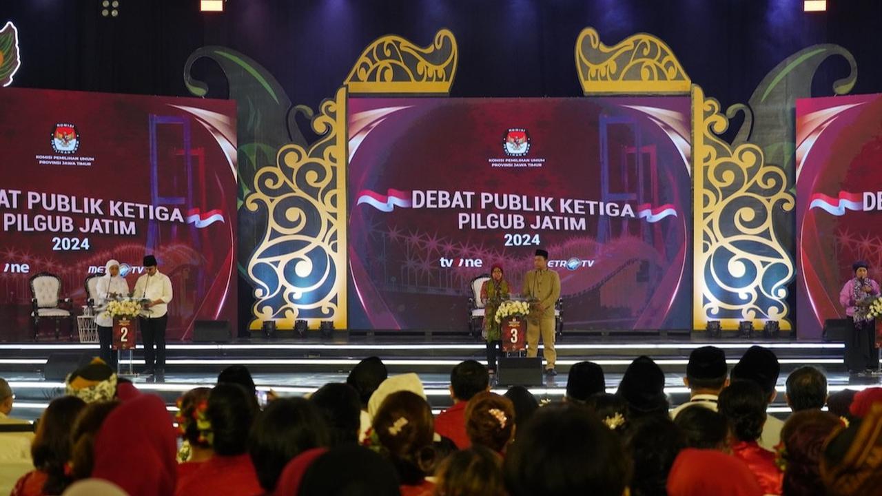 Quick Count Charta Politika Pilkada Jatim 64,67 Persen Suara: Khofifah 57,92%, Risma 33,73%, Luluk 8,35%